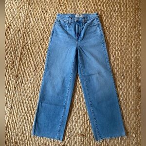 NWT madewell perfect vintage wide leg cropped jeans